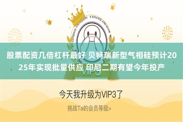 股票配资几倍杠杆最好 贝特瑞新型气相硅预计2025年实现批量供应 印尼二期有望今年投产
