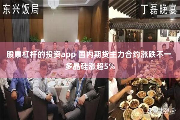 股票杠杆的投资app 国内期货主力合约涨跌不一 多晶硅涨超5%